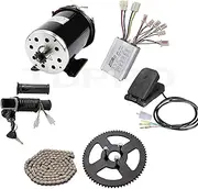 [YC Yier] 24V 500W Brush Motor Kit Controller Sprocket Foot Pedal for Electric Bicycle Kit E Bike Scooter Razor ATV Quad Buggy Dirt Pit Bike Mini Pocket Bike