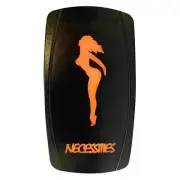 On/off Orange Necessities Rocker Switch LED backlit for auto and Boat[5359A30]