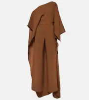 [Taller Marmo] Taller Marmo Jerry draped wide-leg jumpsuit AU 8 brown