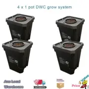4 x 27L Sqaure Bucket DWC System Deep Water Culture Hydroponic system