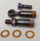 Purple Blue Gold Stainless Fittings For Hope Lever & Caliper Tech EVO E4 V4 X2