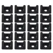 100 Pcs Cable Tie Mount Wire Management Box Zip Tie Adhesive Mounts