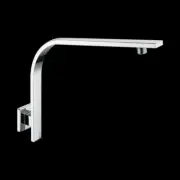 Bathroom Square Gooseneck Wall Shower Arm Brass Chrome