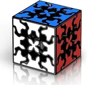 Willking Gear Cube 3x3 with Three-Dimensional Gear Structure, Embedded Tile Design Magic Cube 3x3x3 Puzzles Toys (57mm), Suitable for Brain Development Puzzle Games for Children and Adults