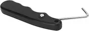 Portable Lace Tightener Puller Tool - Hockey Portable Lace Puller Stainless Steel Lace Tightener | Folding Skating Tool Handle Anti-Slip Ice Roller Accessories for Shoes & Figure-Skates