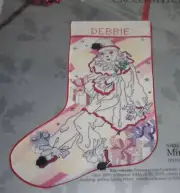 1989, Something Special, "Mime", Christmas Stocking, Counted Cross Stitch Kit