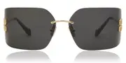 Miu Miu MU54YS 5AK5S0 Men's Sunglasses Gold Size 80