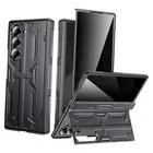 for Samsung Z-Fold-6 Privacy Case: Slim Hinge Stand Case with Screen Protector