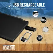 Portable USB Rechargeable LED Clip-on Book Light for Eye-Protection, 3 Bright...