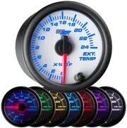 52mm GlowShift White 7 Color 2400 F Exhaust Gas Temperature Gauge - GS-W708