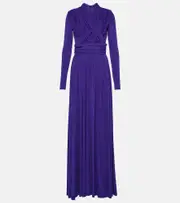 [Giambattista Valli] Giambattista Valli Draped jersey dress AU 6 purple