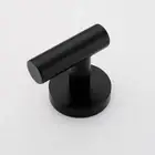 Robe Hooks Matte Black Polished Chrome Bathroom Accessories set Towel Rail Racks