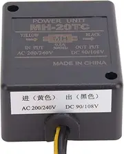 Zerodis MH-20TC Motor Brake Rectifier with Lower Reinforced Aluminum Aluminum Plate 0.8A AC200V/240V DC90V Input/108V Output for Textile Machinery