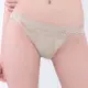 思薇爾 慕戀系列M-XL蕾絲低腰三角內褲(貝沙金)