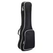 Ukulele Case 21" Single Shoulder Backpack w Straps Black White