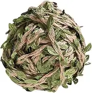 LIFKICH Jute Twine with Green Leaves Long Artificial Vine Rope Lifelike Decorative Leaf Rattan for Home Wall Door and Durable Wear Resistant Material for Cozy Touch