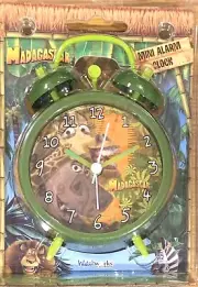 Madagascar Mini Alarm Clock Green Watchworks Hippo Giraffe Graphic Analog Time