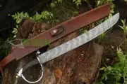 24" Damascus cutlass sword Silver sword art tactical sword - master larp sword