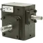 60:1 Right Angle Cast Iron Worm Gear Reducer 0.38 HP Left Output Worldwide