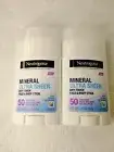 Neutrogena Ultra Sheer Spf 50 Sunscreen face and body Stick 1.5oz (2PK)