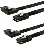 2-Pack Mini SAS Cable SAS/RAID 36 Pin Right Angle Male to Internal Mini SFF-8087
