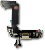 Smartex® Charging Socket with Flex Cable Compatible with iPhone 12 Mini - Dock Connector White