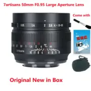 7artisans 50mm F0.95 large aperture Manual Portrait Lens For RF Mount R5 R6 Rp