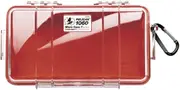 Pelican 1060 Micro Clear Case with Red Liner