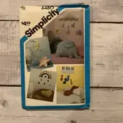 Simplicity 6480 Sewing Pattern Pillows Baby Mobiles Rainbow Moon Music UNCUT
