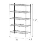 【PHOENIX】輕型 90X45X150公分 五層波浪架 三色可選