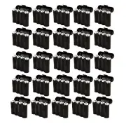 25 Bulk AA / AAA / CR123A Black Battery Holder Storage Cases