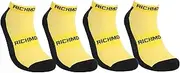 [AFL] Richmond Tigers Sport Ankle Supporter Socks - High Performance - 4 Pair - Men's Sizes | Australian Footbal League
