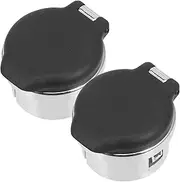 CHICAMPERA 2Pcs Car Cigarette Lighter Cover Caps Durable Protective Caps for Prevent Dust Debris Vehicle Cigarette Lighter Plug Cover Compatible with Cars