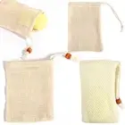 1Pcs Bath Foaming Soap Bag Exfoliating Foam Mesh New Mesh Pouch