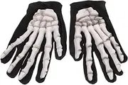 [NOLITOY] Halloween Decor Halloween Skeleton Gloves 1 Pair Skull Bone Full Finger Gloves Skeleton Hand Gloves for Halloween Ghost Costume Scary Cosplay Performance Props Halloween Props