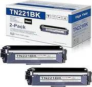 2-Pack TN-221 TN221BK Black Toner Cartridge Replacement for Brother TN221 TN-221BK HL-3140CW HL-3170CDW MFC-9130CW MFC-9330CDW Printer tn2212PK