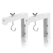 Universal Projector Screen Wall Mount L Bracket Projector Screen Holder w/ Hooks