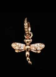 AUTHENTIC Pandora Rose Sparkling Dragonfly Dangle Charm 388803C01 NEW
