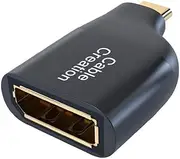 USB C to DisplayPort 4K 60Hz, CableCreation Portable USB Type C to DP Adapter Compatible for MacBook Pro/Air 2020, iPad Pro M1 2021, iMac, Surface Book 2, XPS 15, Chromebook Pixel, Galaxy S22 S20