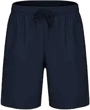 [Generic] 2025 Mens Gym Workout Athletic Shorts Lightweight Casual Quick Dry Shorts Elastic Waist Jogger Short Pant with Pockets