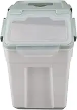 Airtight Rice Container Thickened Rice Storage Bin with Easy Open Lid for Kitchen Grain Flour Snacks Mint Green (a) (b) (c) (d)