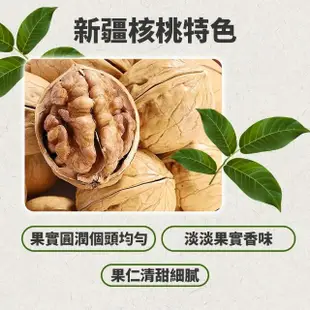 【西域果園】新疆紙皮核桃500g(新疆185紙皮核桃 可手撥殼 4入)