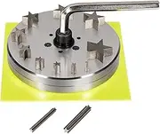 Star Disc Cutter Set, 10 Punches (5mm to 31mm) for Jewelry Making, Metal Stamping Blanks