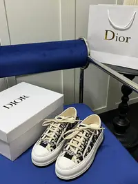 在飛比找Yahoo!奇摩拍賣優惠-Dior 迪奧新品WALK'N'DIOR 厚底刺繡運動鞋 頂