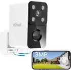 ieGeek 2K 180° Wireless WIFI Outdoor Home CCTV Security Camera Battery Powered