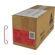 Concept Wires 180mm Red Medium Duty Double Loop Wire Brick Wall Tie - 500 Pack