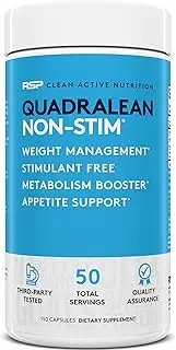 RSP QuadraLean - Stimulant Free Weight Management, Metabolism Booster, Energy & Appetite Support - CLA, L-Carnitine, Green Tea Extract, Non-Stim Formula, 50 Serv (Packaging May Vary)