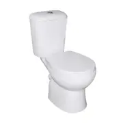 625*350*805mm Poseidon Zion Gloss White Box Rim Closed Couple Toilet