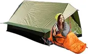 Backpacking Tent | Windproof Hiking Shelter,Portable Rodless 1-2 Person Tent for Hunting Travel Hiking Backpacking Survival