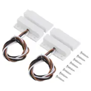 Magnetic Reed Switch, 2 Sets NO NC Wired Garage Door Window Contacts